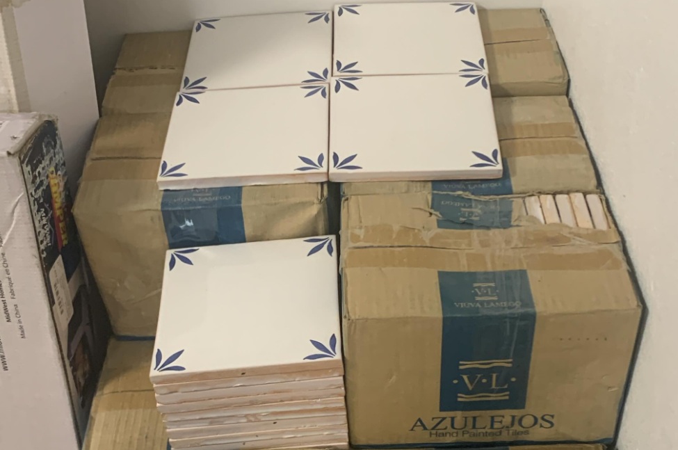 image of boxes of tiles in kenya